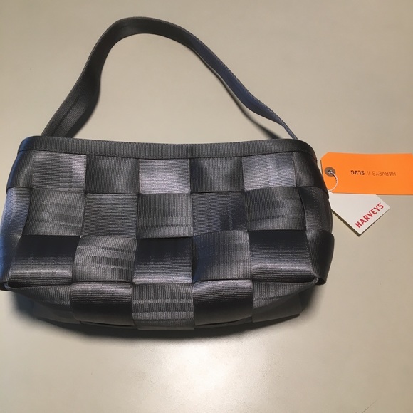 Harveys Handbags - NWT Harvey Seatbelt Bag Baguette Grey Seat Belt
